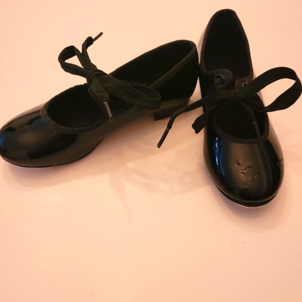 Tap shoes, black, size USA 10